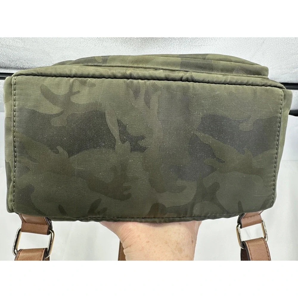 Tommy Hilfiger Women's Petite Backpack  Green Camo Green‎ Multiple Pockets